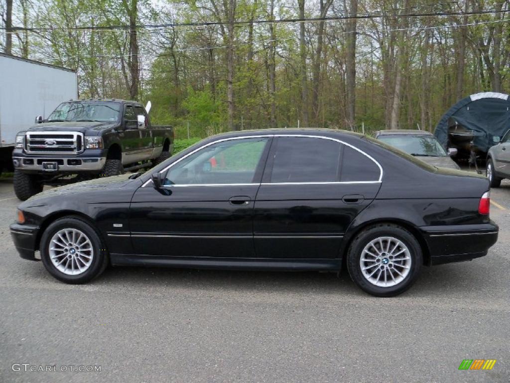 2002 5 Series 540i Sedan - Jet Black / Black photo #7