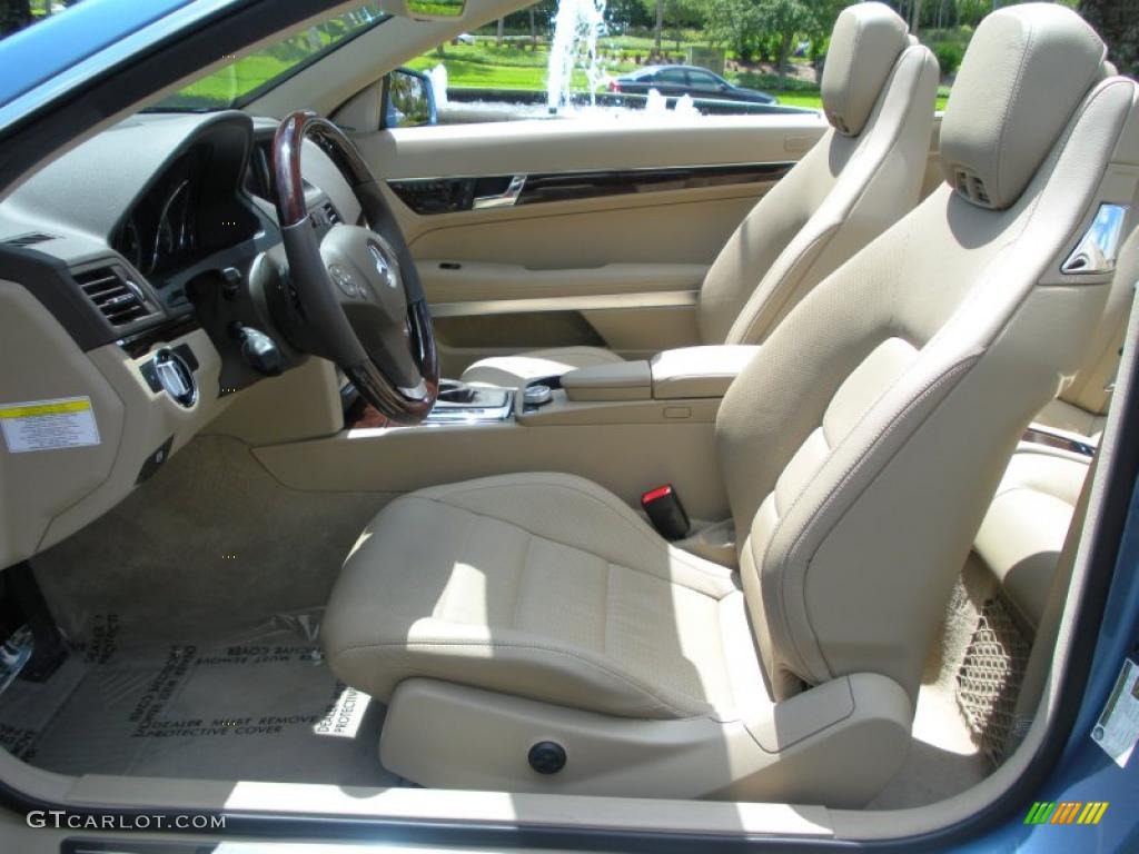 Almond/Mocha Interior 2011 Mercedes-Benz E 350 Cabriolet Photo #48785791