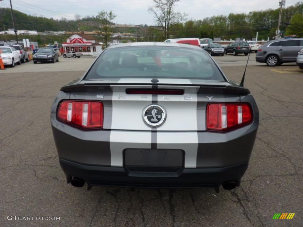 2010 Mustang Shelby GT500 Coupe - Sterling Grey Metallic / Charcoal Black/White photo #4
