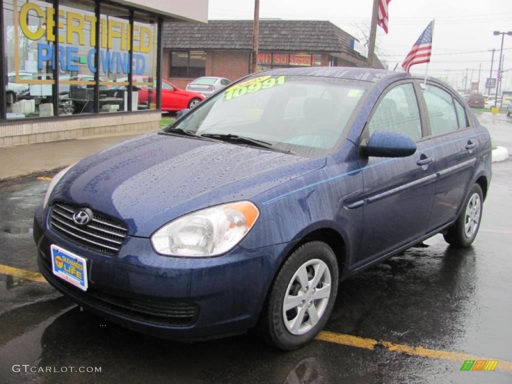 Dark Sapphire Blue Hyundai Accent