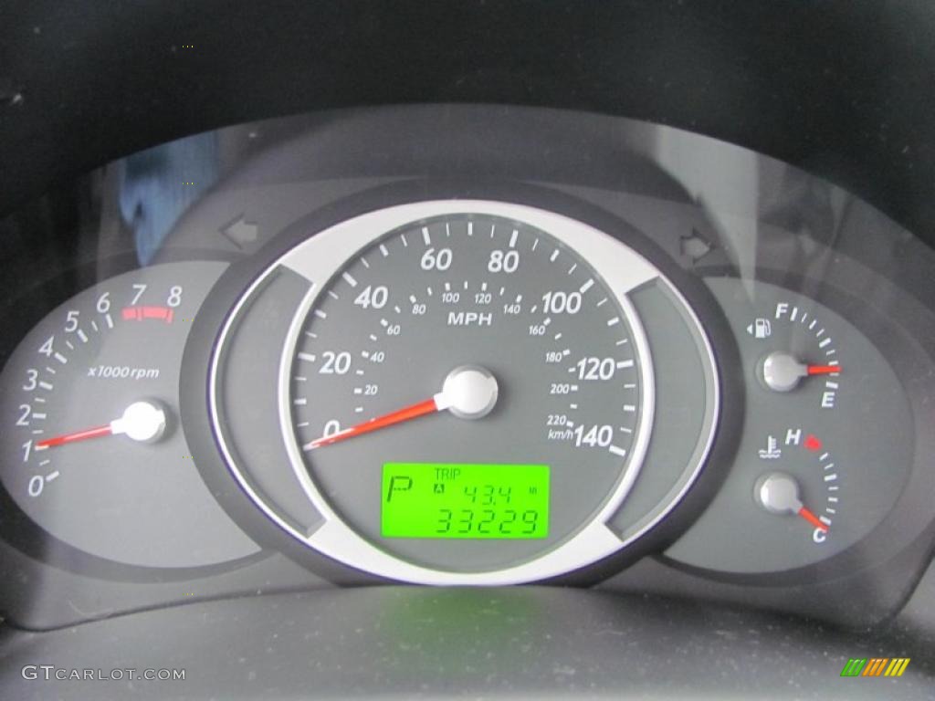 2008 Hyundai Tucson SE Gauges Photo #48788128