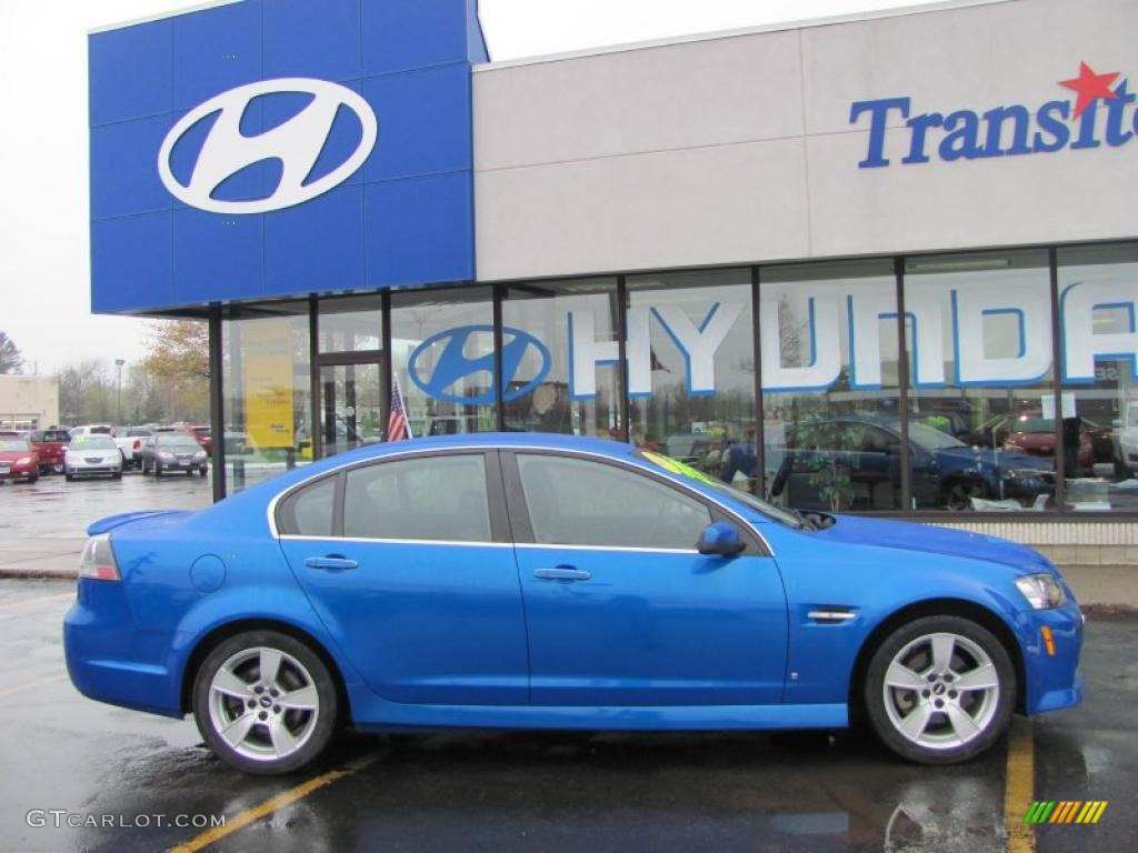 2009 G8 GT - Stryker Blue Metallic / Onyx photo #5