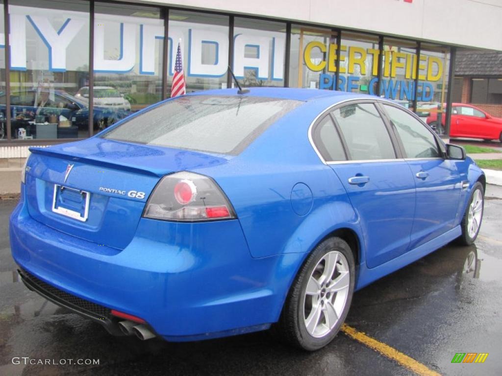 2009 G8 GT - Stryker Blue Metallic / Onyx photo #17