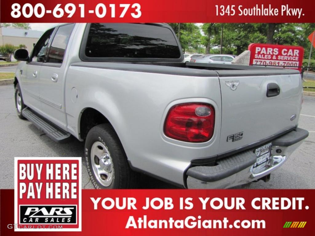 2003 F150 XLT SuperCrew - Silver Metallic / Medium Graphite Grey photo #2