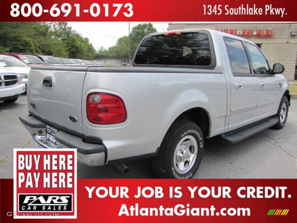 2003 F150 XLT SuperCrew - Silver Metallic / Medium Graphite Grey photo #3