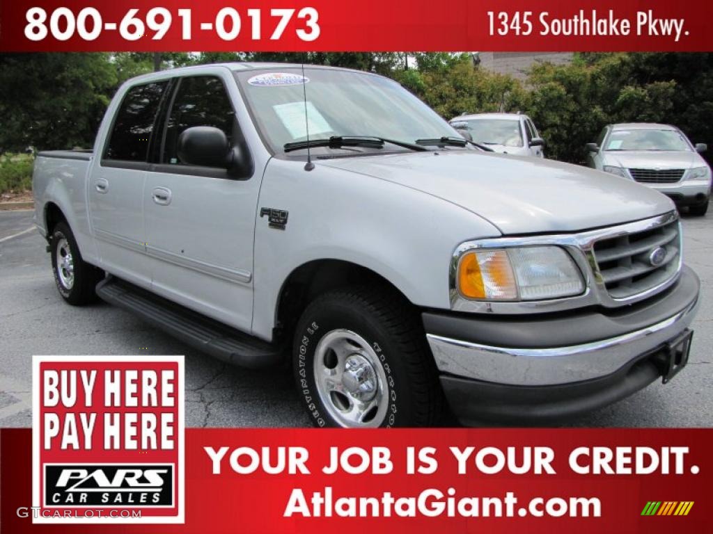 2003 F150 XLT SuperCrew - Silver Metallic / Medium Graphite Grey photo #4