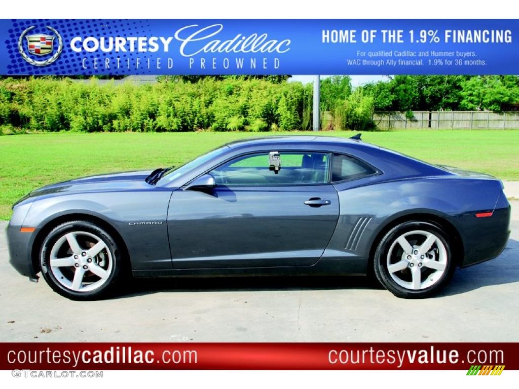 2010 Camaro LT Coupe - Cyber Gray Metallic / Black photo #1