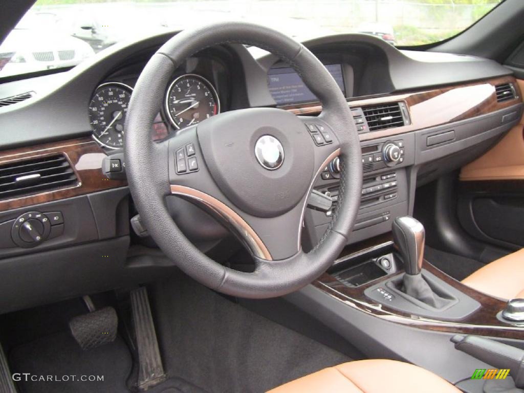2008 3 Series 328i Convertible - Jet Black / Saddle Brown/Black photo #10
