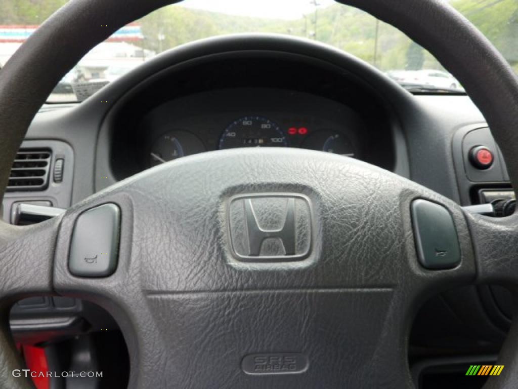 1997 Civic CX Hatchback - Milano Red / Gray photo #14