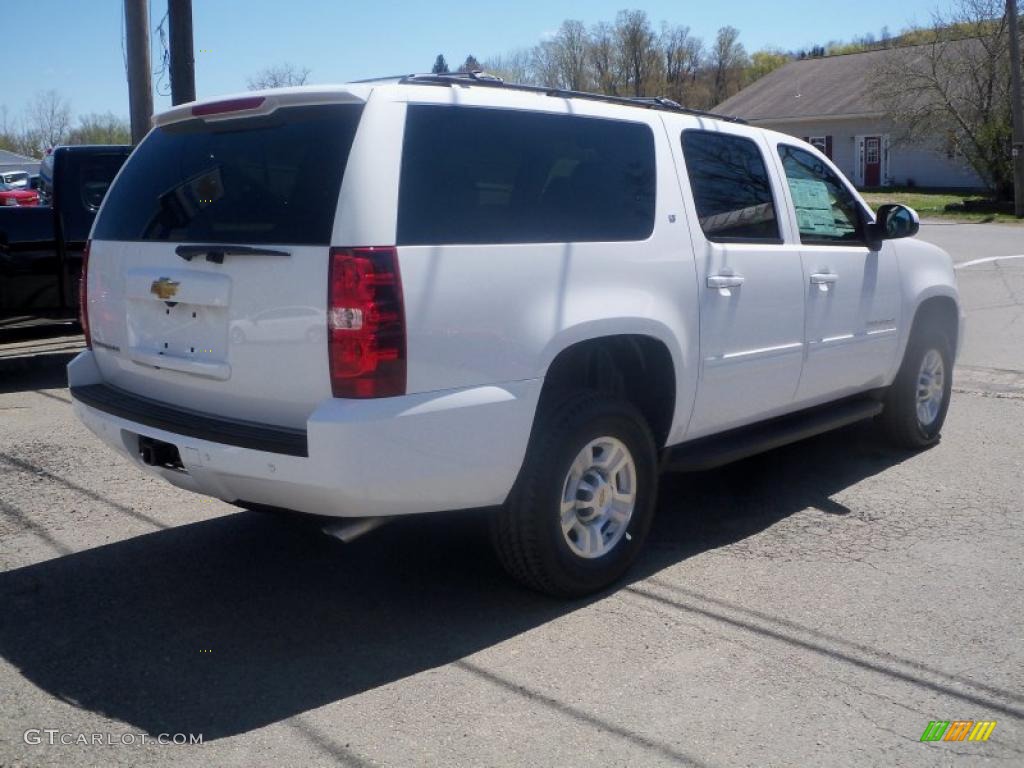 2011 Suburban 2500 LT 4x4 - Summit White / Light Cashmere/Dark Cashmere photo #5