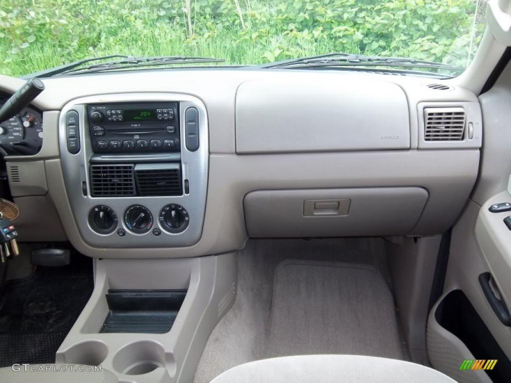 2004 Explorer XLT 4x4 - Mineral Grey Metallic / Medium Parchment photo #15