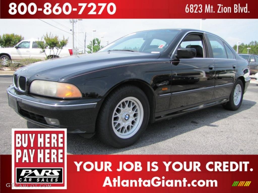 1997 5 Series 528i Sedan - Jet Black / Black photo #1