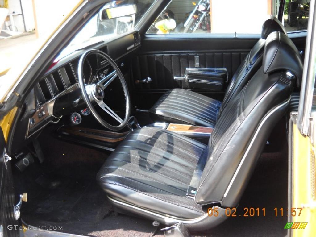 Black Interior 1971 Buick Skylark GS 455 Photo #48792952