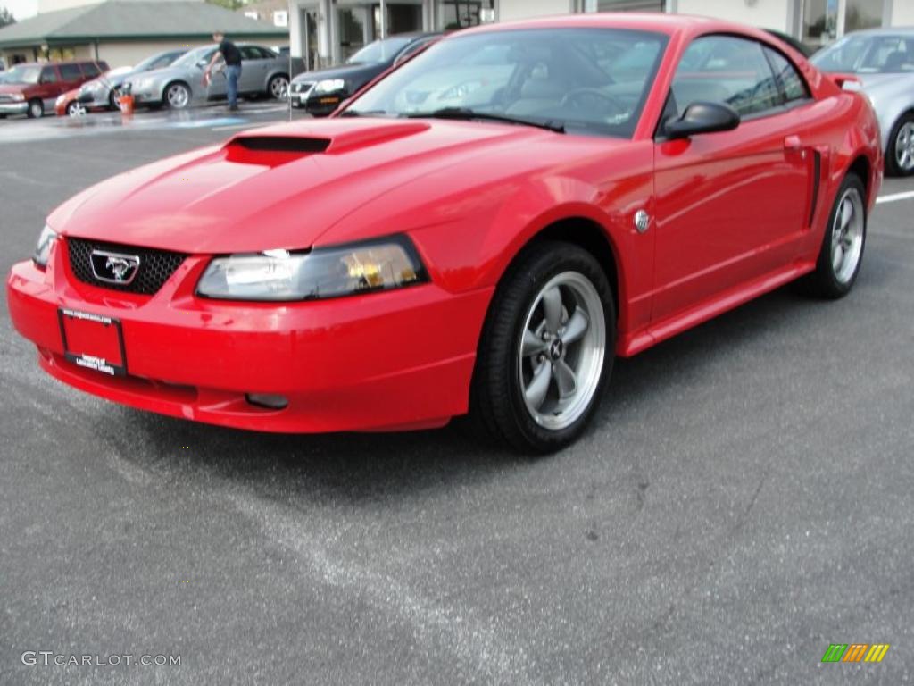 2004 Mustang GT Coupe - 40th Anniversary Crimson Red Metallic / Medium Parchment photo #14
