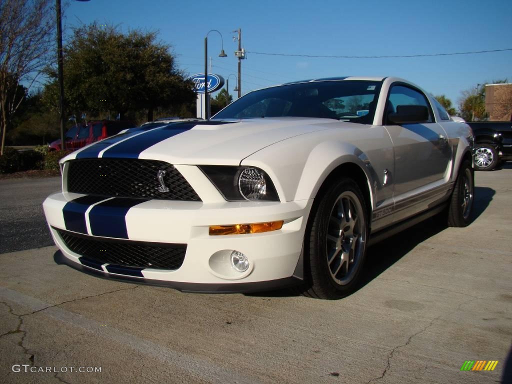 2007 Mustang Shelby GT500 Coupe - Performance White / Black Leather photo #2