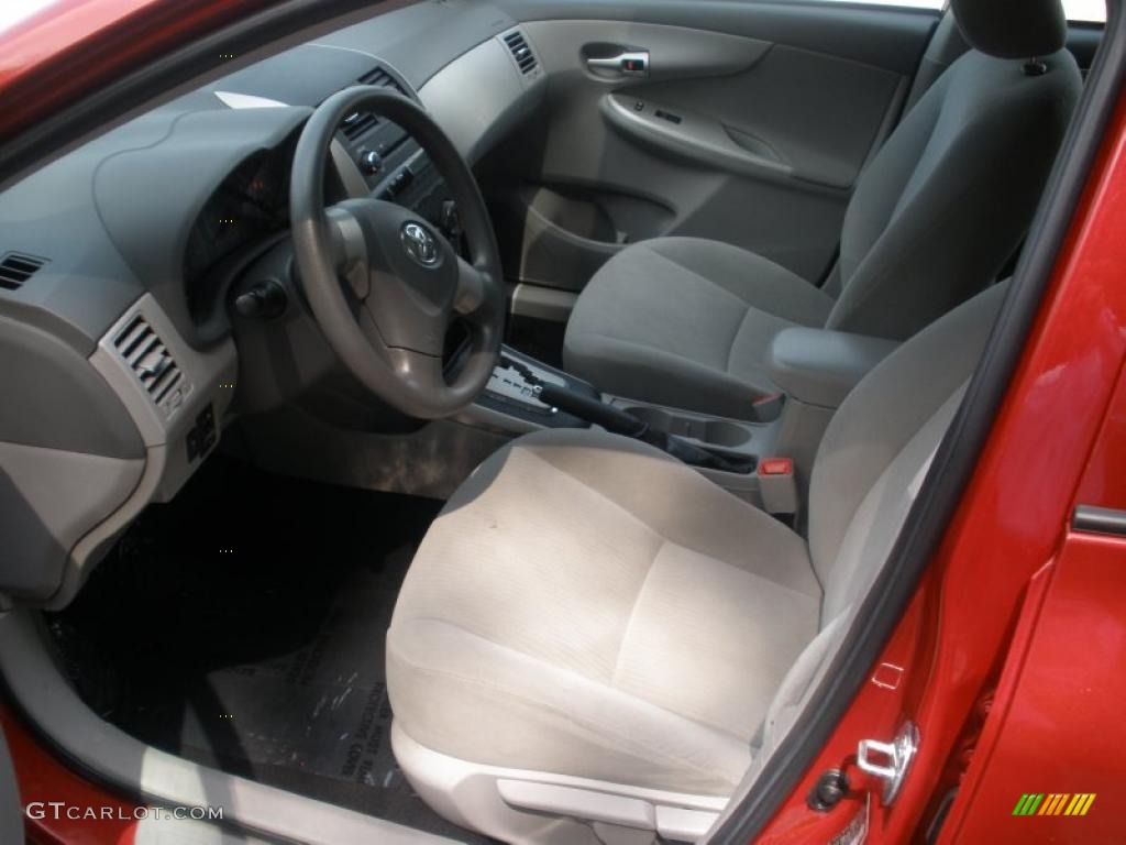2010 Corolla  - Barcelona Red Metallic / Ash photo #13