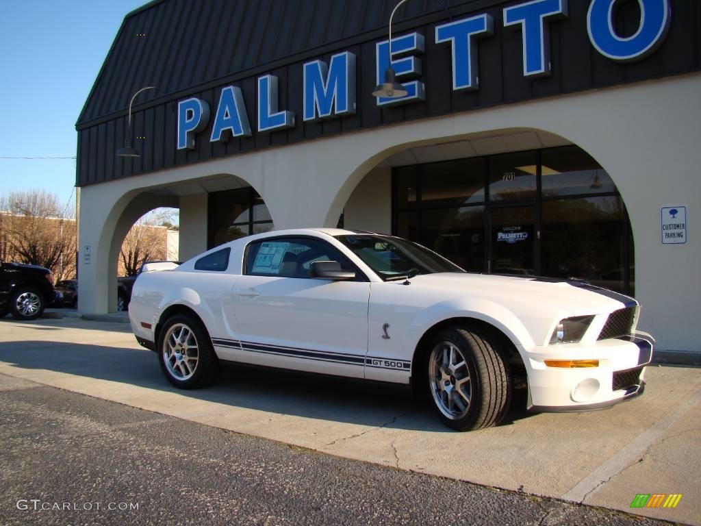 2007 Mustang Shelby GT500 Coupe - Performance White / Black Leather photo #14