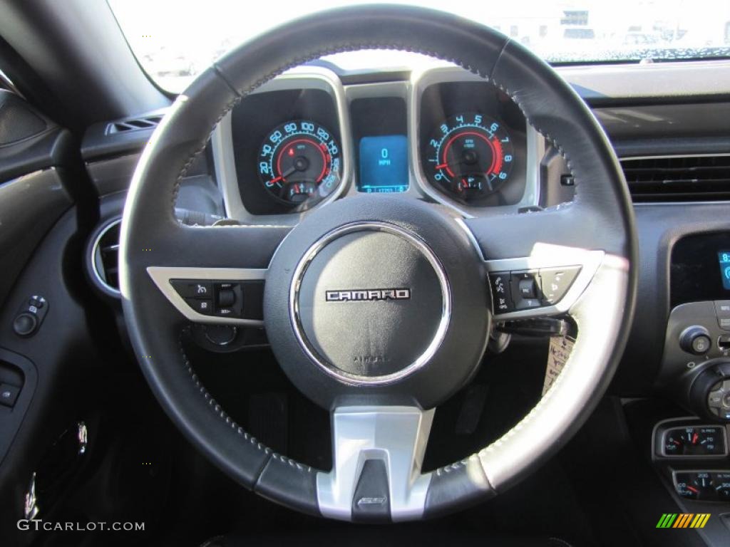 2010 Chevrolet Camaro SS/RS Coupe Black Steering Wheel Photo #48795302