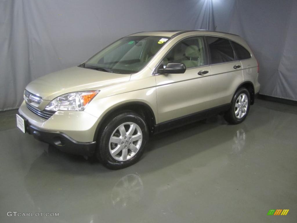 2009 CR-V EX 4WD - Borrego Beige Metallic / Ivory photo #1