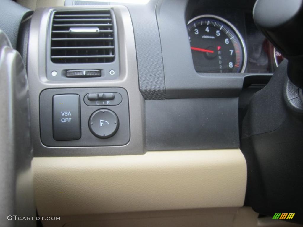 2009 CR-V EX 4WD - Borrego Beige Metallic / Ivory photo #21