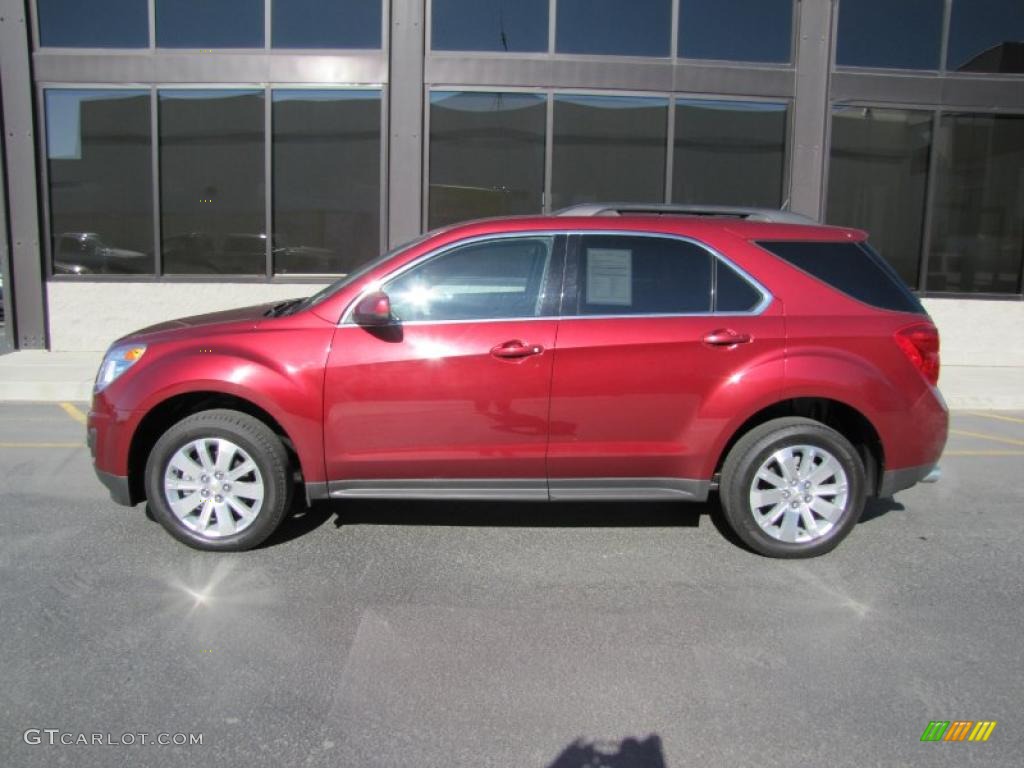 Cardinal Red Metallic 2010 Chevrolet Equinox LT AWD Exterior Photo #48796147