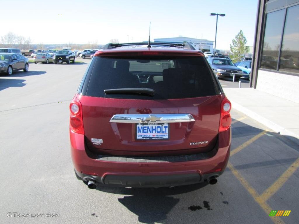 2010 Equinox LT AWD - Cardinal Red Metallic / Jet Black/Light Titanium photo #24