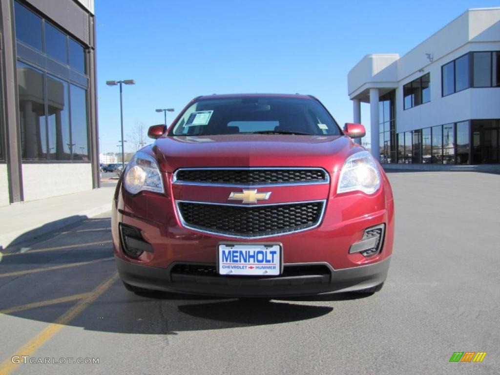 2010 Equinox LT AWD - Cardinal Red Metallic / Jet Black/Light Titanium photo #29