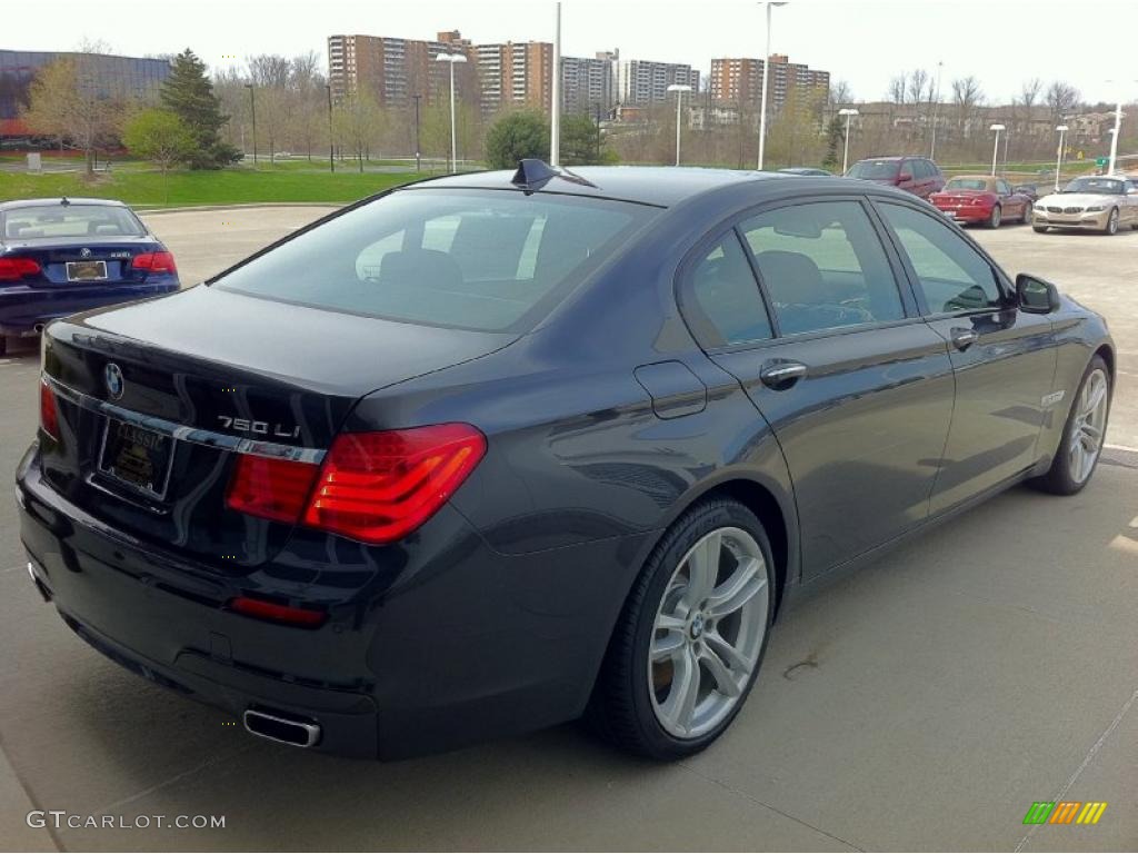 2012 7 Series 750Li xDrive Sedan - Dark Graphite Metallic / Black photo #5