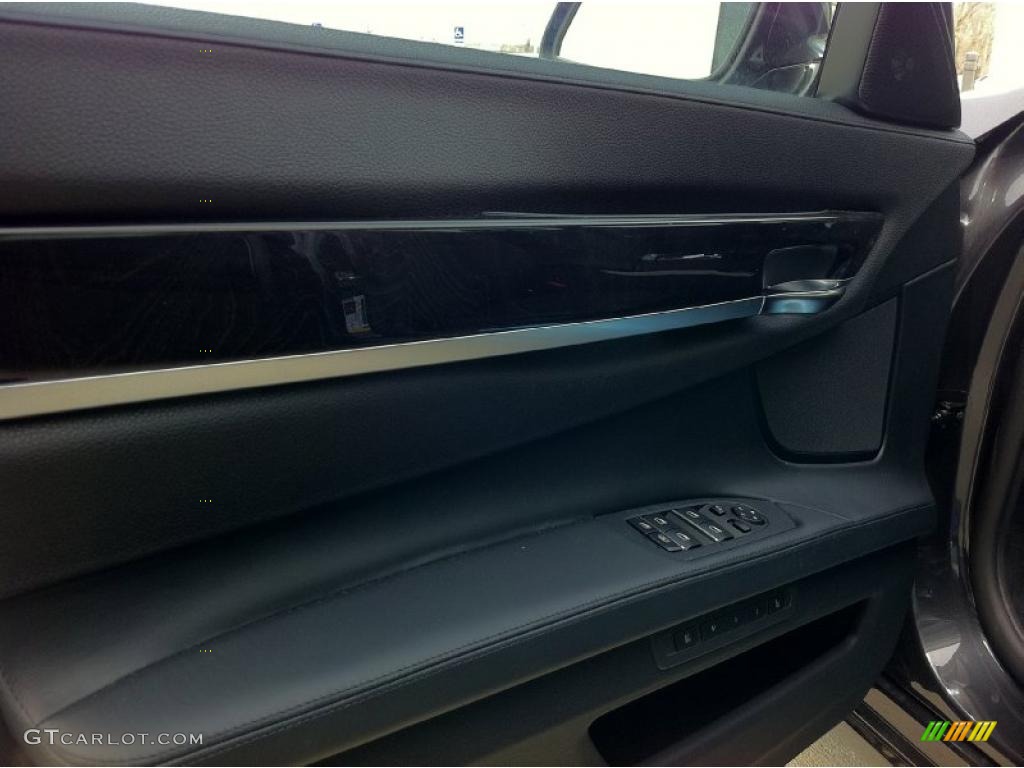 2012 7 Series 750Li xDrive Sedan - Dark Graphite Metallic / Black photo #8
