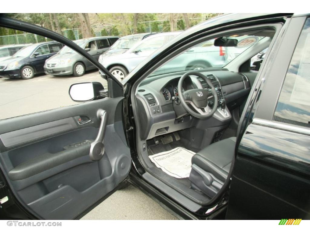 2009 CR-V EX 4WD - Crystal Black Pearl / Gray photo #11