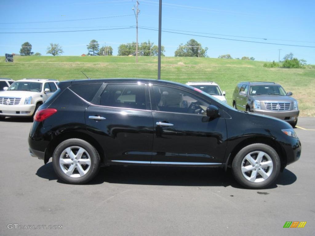 2009 Murano SL - Super Black / Beige photo #6