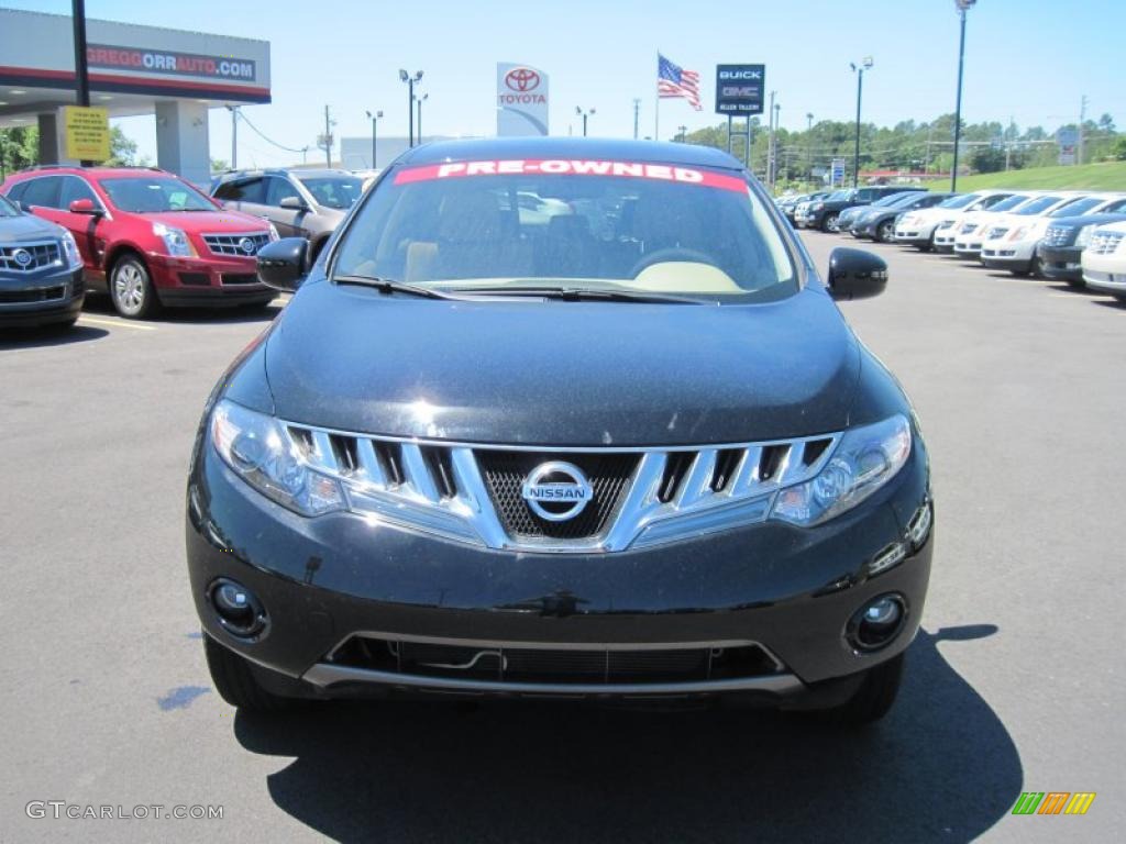 2009 Murano SL - Super Black / Beige photo #8