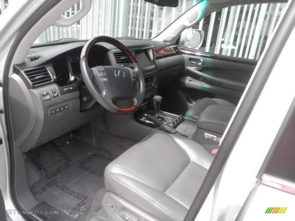 2009 LX 570 - Twilight Gray Metallic / Dark Gray photo #7