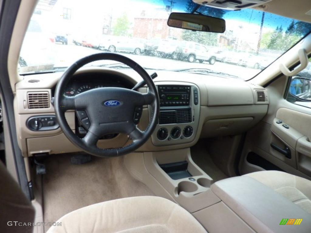 2005 Explorer XLT 4x4 - Mineral Grey Metallic / Medium Parchment photo #13