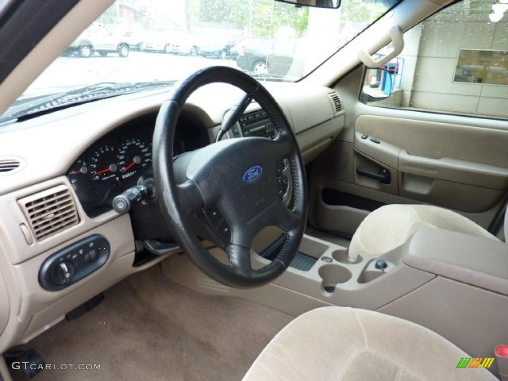 2005 Explorer XLT 4x4 - Mineral Grey Metallic / Medium Parchment photo #16