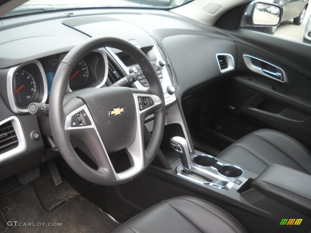 Jet Black Interior 2011 Chevrolet Equinox Lt Awd Photo