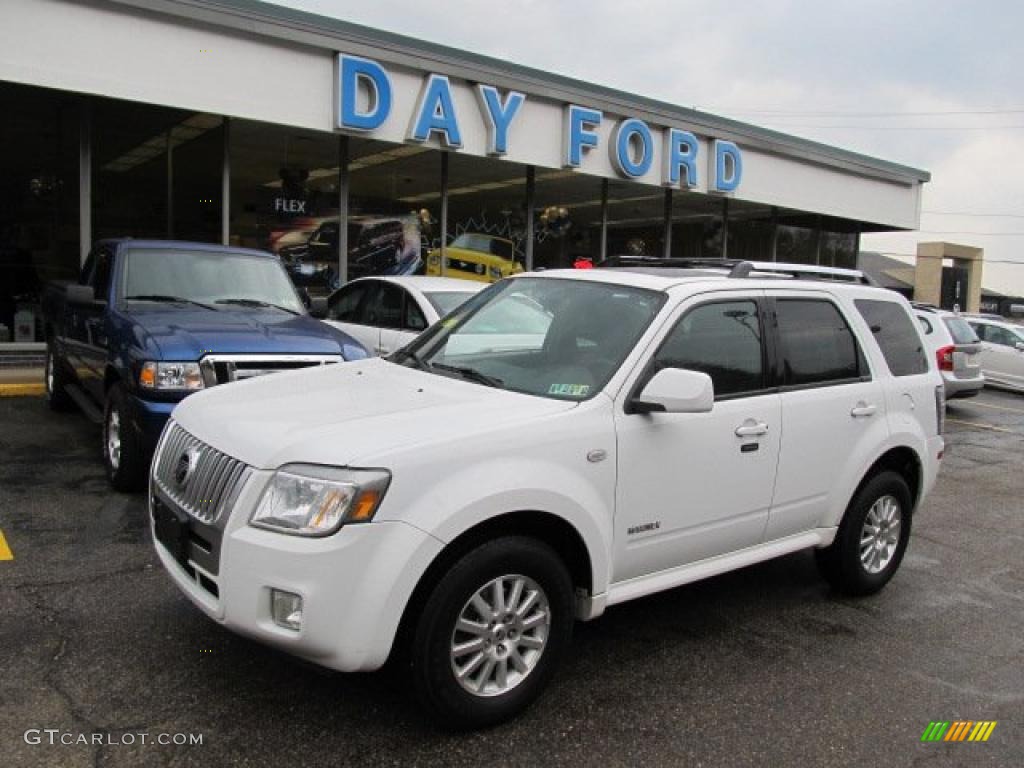 2008 Mariner V6 Premier 4WD - Oxford White / Black photo #1