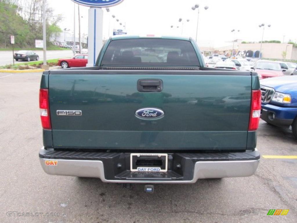 2007 F150 XLT SuperCab 4x4 - Forest Green Metallic / Medium/Dark Flint photo #4