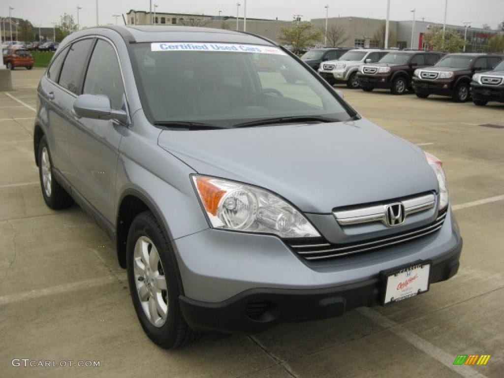 2009 CR-V EX-L 4WD - Glacier Blue Metallic / Gray photo #1