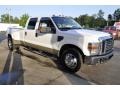 2008 Oxford White Ford F350 Super Duty Lariat Crew Cab Dually  photo #3