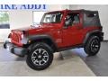 2010 Red Rock Crystal Pearl Jeep Wrangler Sport 4x4  photo #1