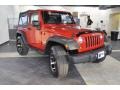 2010 Red Rock Crystal Pearl Jeep Wrangler Sport 4x4  photo #4