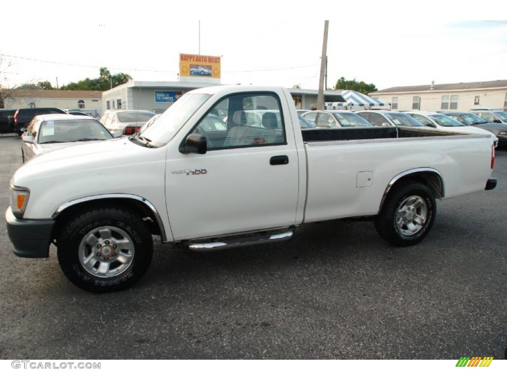 1996 T100 Truck Regular Cab - White / Blue photo #6