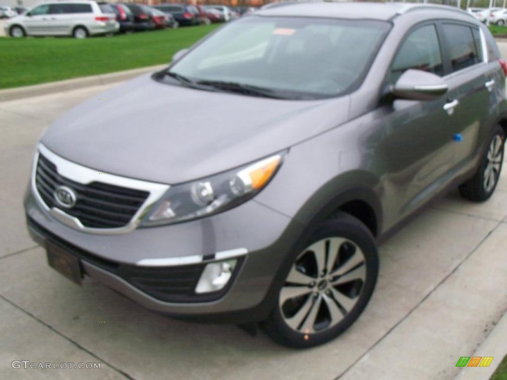 2011 Sportage EX - Mineral Silver / Black photo #7