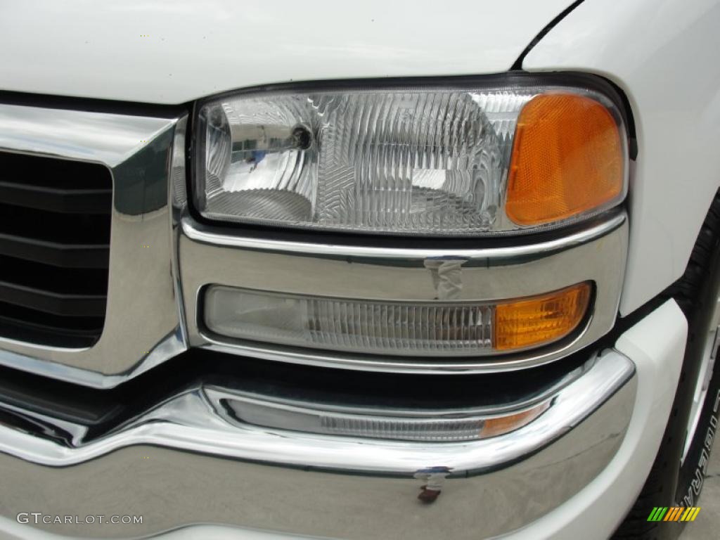 2005 Sierra 1500 SLT Extended Cab - Summit White / Pewter photo #10