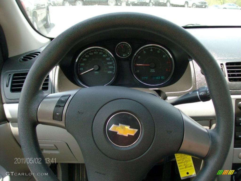2010 Cobalt LT Sedan - Silver Moss Metallic / Ebony photo #7
