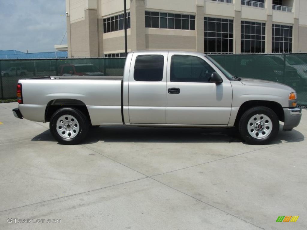 2006 Sierra 1500 SL Extended Cab - Silver Birch Metallic / Dark Pewter photo #2