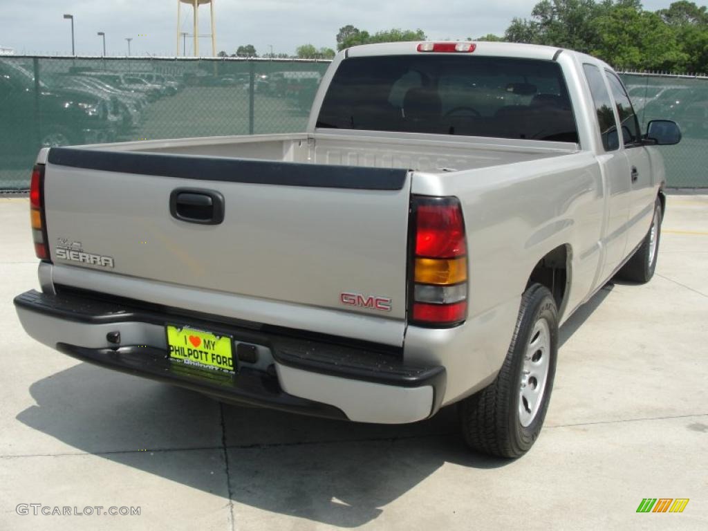 2006 Sierra 1500 SL Extended Cab - Silver Birch Metallic / Dark Pewter photo #3