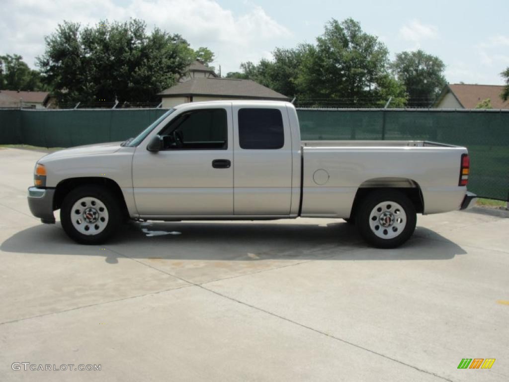 2006 Sierra 1500 SL Extended Cab - Silver Birch Metallic / Dark Pewter photo #6