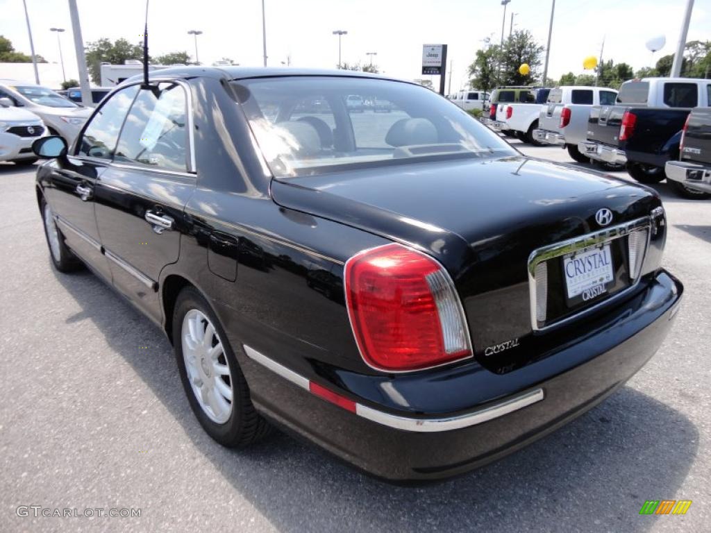 2004 XG350 L Sedan - Black Obsidian / Beige photo #3